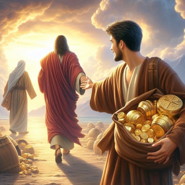 esus being supported financially by a man’s generosity, showcasing biblical principles of financial stewardship in ministry. The image symbolizes the role of financial support in spreading the Gospel and advancing God’s kingdom.”

Let me know if you'd like to adjust it further!